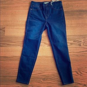 Madewell 10” high rise skinny jeans